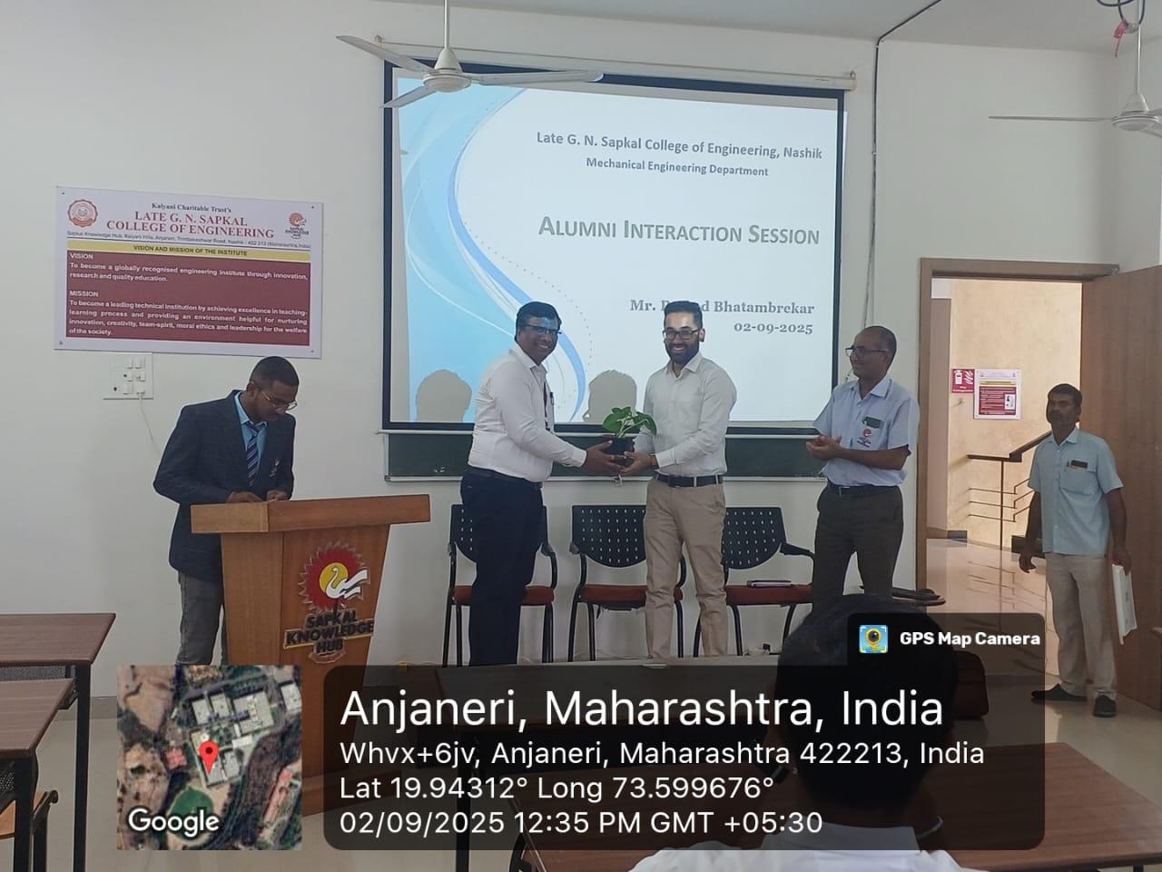 Alumni Interaction session