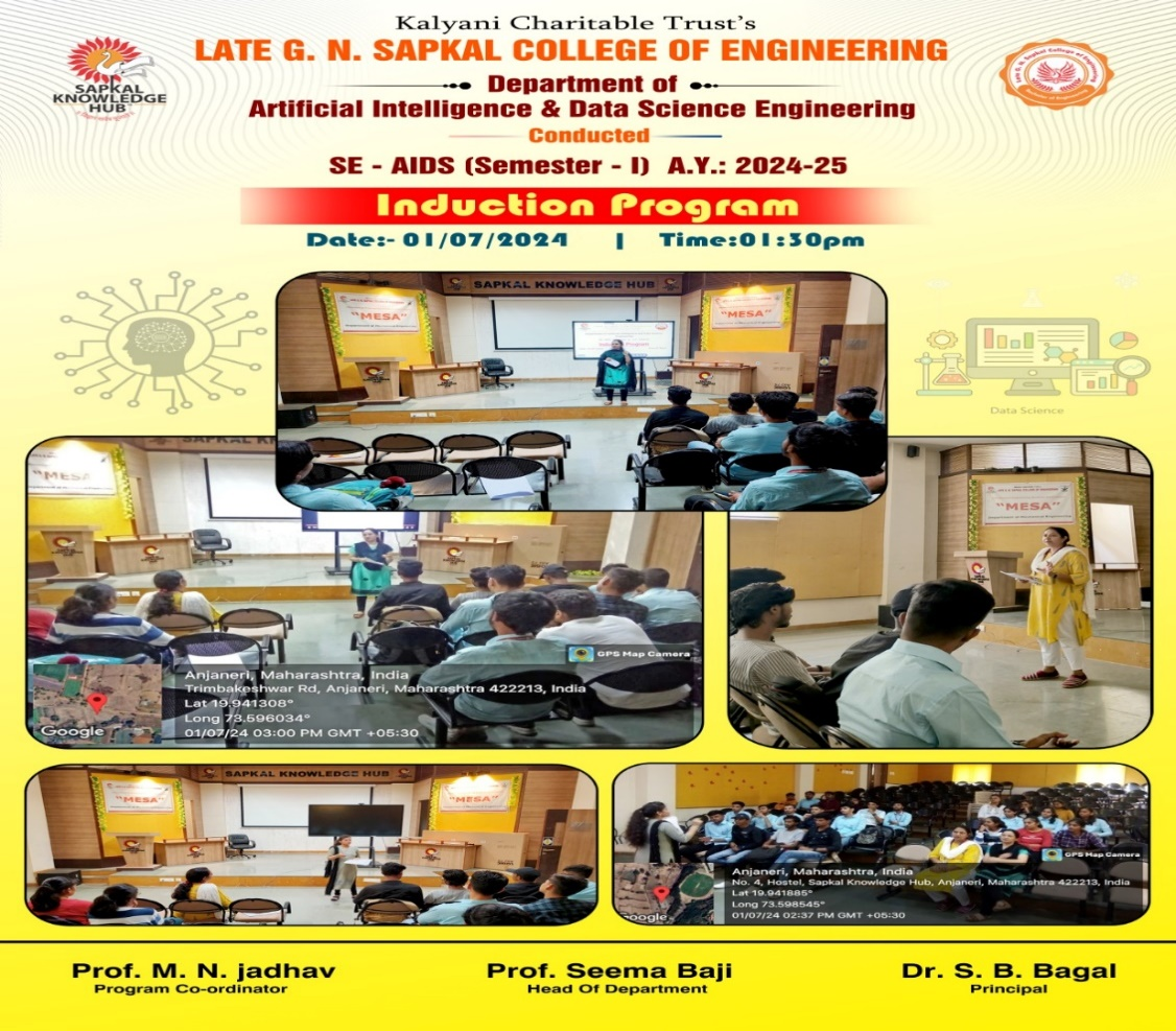 Induction Program of SE(AI&DS) students