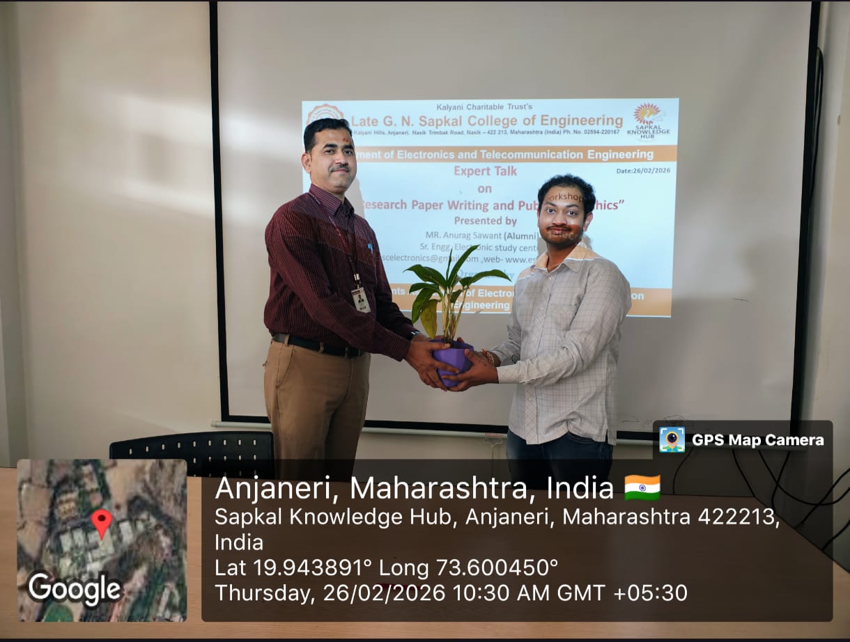 Expert Alumni Talk on Research Paper Writing and 		Publishing Ethics